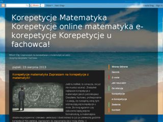 http://korepetycje-matematyka-ekorepetycje.blogspot.com